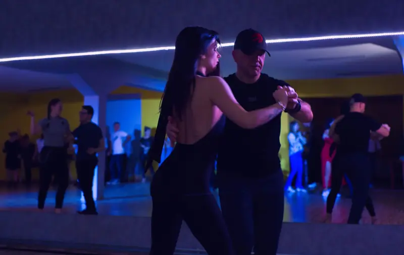 Para podczas zajęć tanga w Area Dance w Solcu Kujawskim